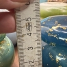Handemade kleine Dose mit Deckel 5 cm Durchmesser 