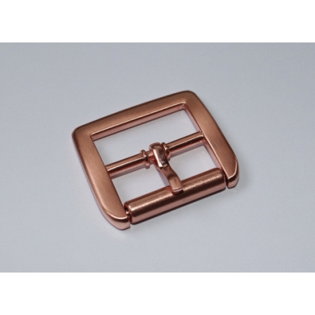 Schnalle 25 mm rosegold kupferrot glänzend Gürtel Rollschnalle