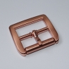 Schnalle 25 mm rosegold kupferrot glänzend Gürtel Rollschnalle