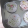 6er Set Magnete Blumen Rosen Vogel Natur