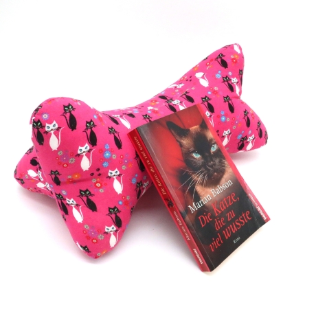 Leseknochen Pink für Katzenfans 