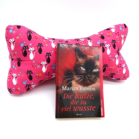 Leseknochen Pink für Katzenfans 