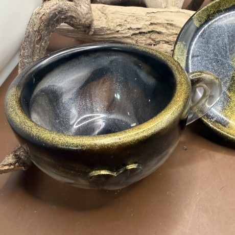 Teelichthalter Kaffeetasse Neu Resin meliert 