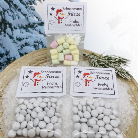 Gastgeschenk Weihnachten *Schneemann Fürze*, Weihnachtsfeier
