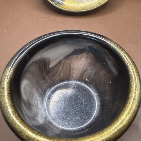 Teelichthalter Kaffeetasse Neu Resin meliert 
