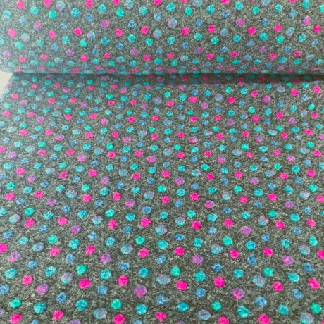 Musterwalk Kochwolle ital.Walkstoff mit erhabenem Muster Walklode