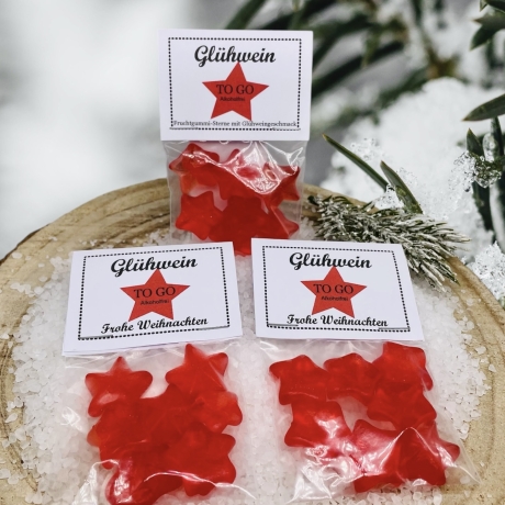 Gastgeschenk Weihnachten *Glühwein to go*,Mitbringsel Weihnachten