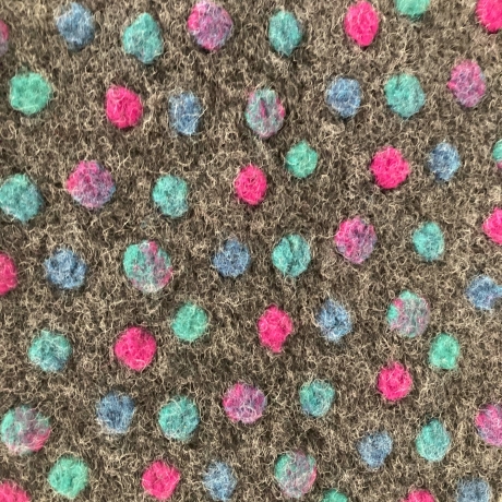 Musterwalk Kochwolle ital.Walkstoff mit erhabenem Muster Walklode