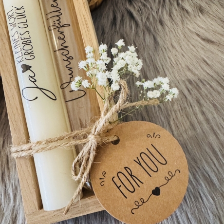 Geldgeschenk Kerzenset „Hochzeit“ mit Wunscherfüller 