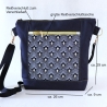 Umhängetasche Damen/Handtasche/Schultertasche/schwarz Gold