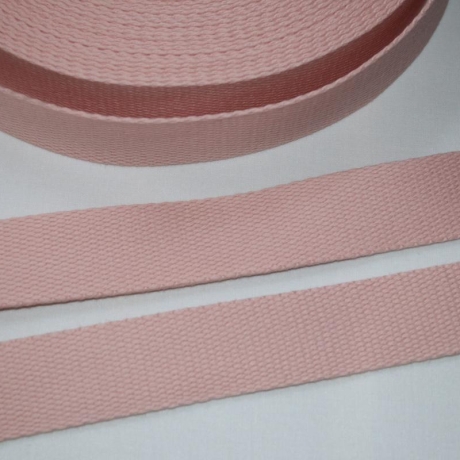 2,30 m Gurtband Baumwolle 30 mm rosa Baumwoll-Gurtband LE