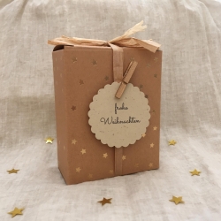 Weihnachtspäckchen • Geschenk Set Nikolaus Geschenkanhänger Karte