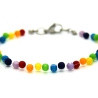 Polaris-Kugel-Armband in leuchtend fröhlichen Regenbogenfarben