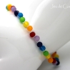 Polaris-Kugel-Armband in leuchtend fröhlichen Regenbogenfarben