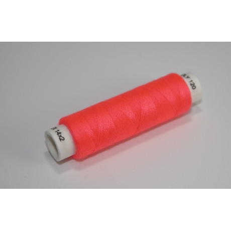 2x Nähgarn neonpink heller Ton 100 m  - 120 Stärke Garn