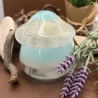 Handmade Dose Neu Resin Pilzform Mintgrün klar und Perlmuttgrün