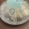 Handmade Dose Neu Resin Pilzform Mintgrün klar und Perlmuttgrün