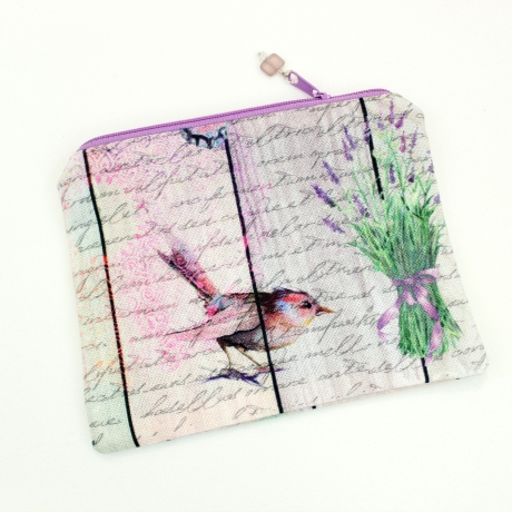 Taschenorganizer Lavendel Frankreich romantisch zart Vogel