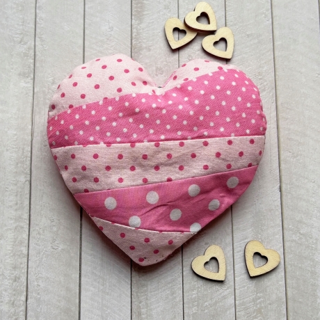 Herz Kissen ITH Stickdatei Patchwork 8 Größen stickdirwas