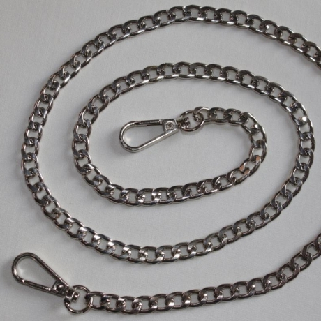 Taschenkette silber inkl. Karabinerhaken 90 cm RESTMENGE