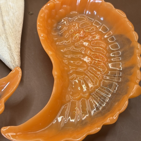 Schälchen Engelsflügel neu Harz Handmade Unikat 