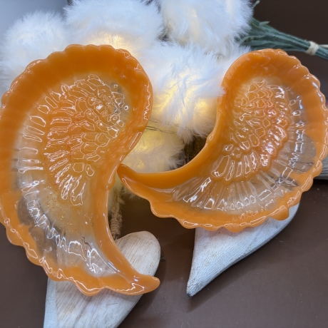 Schälchen Engelsflügel neu Harz Handmade Unikat 