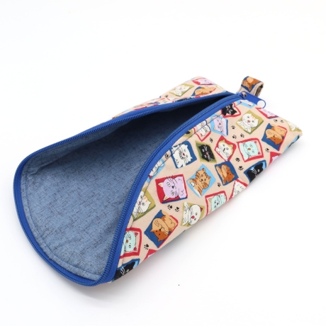 Stiftemäppchen, Schlafsackmäppchen, Geschenk, Katzenfans