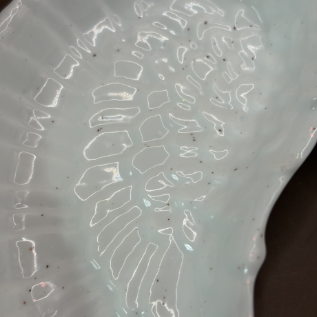 Schälchen Engelsflügel Handemade Neu Resin 13 cm lang 