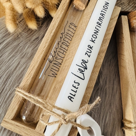 Geldgeschenk Kerzenset „Konfirmation“ mit Wunscherfüller 