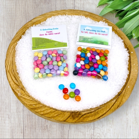 Regenbogen Gastgeschenk Kindergeburtstag, Mitgebseltüte Kinder