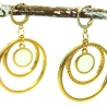 Statement-Edelstahl-Creolen (vergoldet), Boho-Style, Accessoire