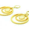 Statement-Edelstahl-Creolen (vergoldet), Boho-Style, Accessoire