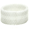 Miyuki-Delica-Glasperlen-Bandring (flexibel) in Weiß, Accessoire