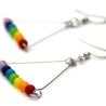 Polaris-Edelstahlohrhaken in Regenbogenfarben in einem Dreieck