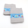 Geschirrtücher Waffelpiqué 2er Set Baumwolle 52x43 cm blau