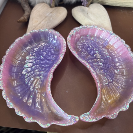 Schälchen Engelsflügel Neu Resin Handmade 
