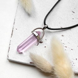 Light Pink • Kette Quarz | Pendel | Halsschmuck | Geschenkidee