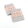Küchentücher Waffelpiqué 2er Set Baumwolle 52x43 cm grau rosa