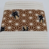 Küchentücher mit Katzenmotiv 100% Baumwolle beige ocker Geschenk