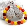 Polaris-Kugel-Armband (elastisch) in Rot, Gelb und Orange