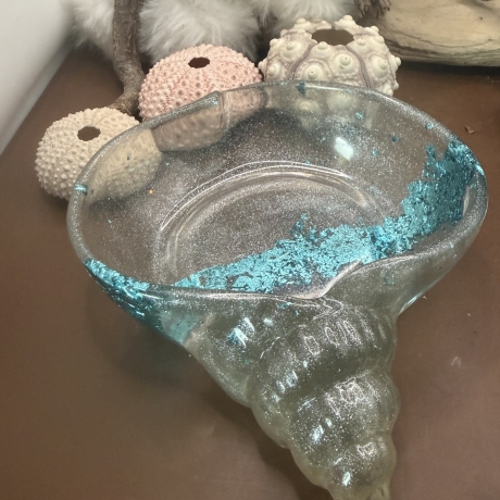 Seifenschale Ablage Handmade Neu Resin maritim 