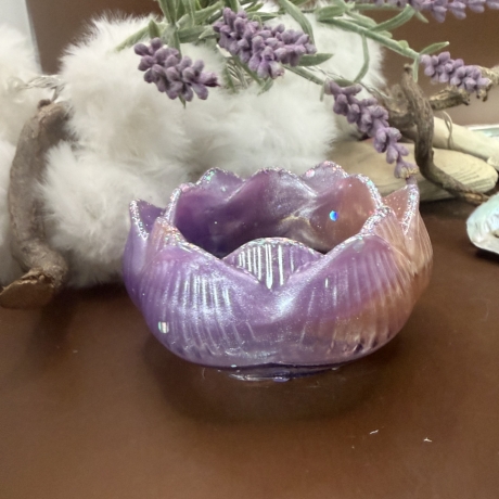 Handmade Teelichthalter Lotus Blüte  3 zur Auswahl Neu 