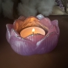 Handmade Teelichthalter Lotus Blüte  3 zur Auswahl Neu 