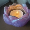 Handmade Teelichthalter Lotus Blüte  3 zur Auswahl Neu 