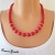Edelstein Kette Koralle rot Perlenkette Collier