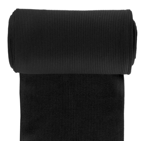 Rib Bündchen 550gr/m2 | Schwarz 