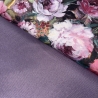 Canvas Blumen digital mauve flieder lila Taschenstoff 100% BW 
