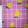 beschichtete Baumwolle Zitrone pink Karo Poppy Fabrics
