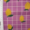 beschichtete Baumwolle Zitrone pink Karo Poppy Fabrics