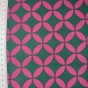 beschichtete Baumwolle Abstrakt pink grün Poppy 